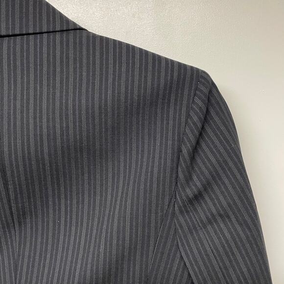 BCBGMaxAzria Striped Executive Martine Blazer Womens Size XXS Single Button - Picture 6 of 14